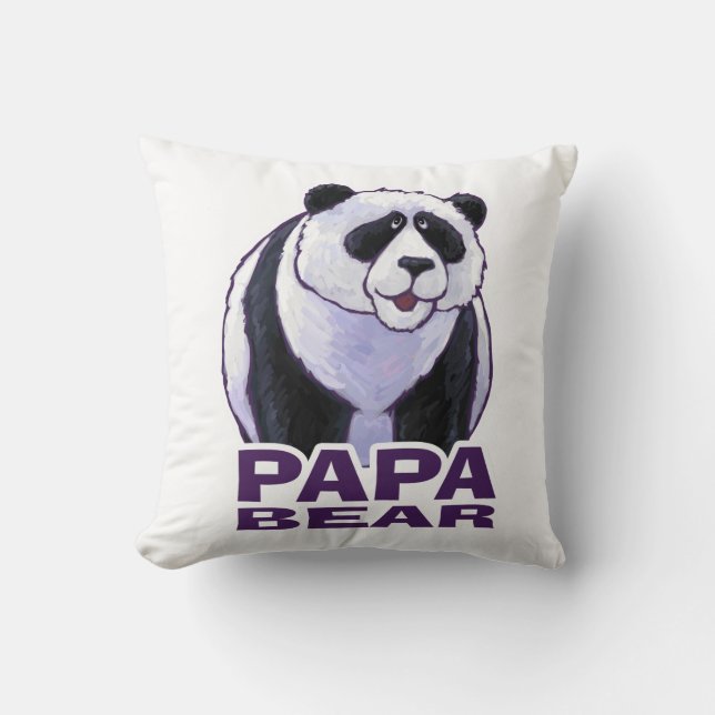 Cojín Decorativo Papa Panda Bear (Anverso)