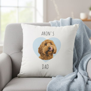 Cojín Decorativo Papá Perro Personalizado   Foto de Mascota Persona