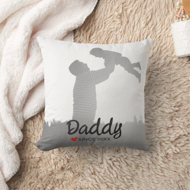 Cojín Decorativo Papá, primer día del padre, primer padre feliz (Manta)