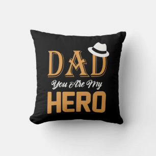 Cojín Decorativo Papá Regalos   Papá, eres mi héroe