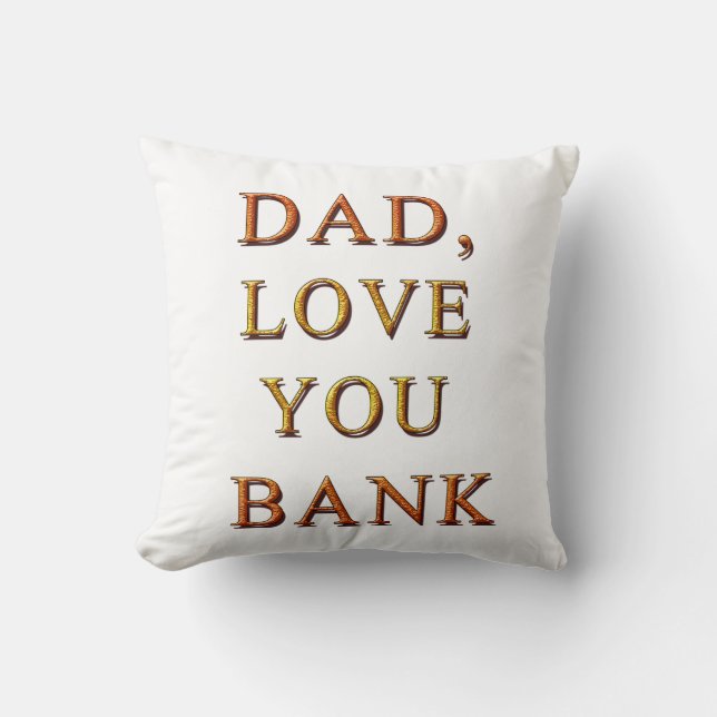 COJÍN DECORATIVO PAPÁ, TE AMO BANCO 2 (Anverso)
