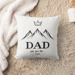 Cojín decorativo "Papá, tú eres el rey"