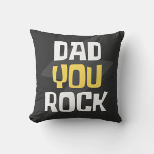 Cojín Decorativo Papa tú rocas - Día del Padre / Regalo de cumpleañ