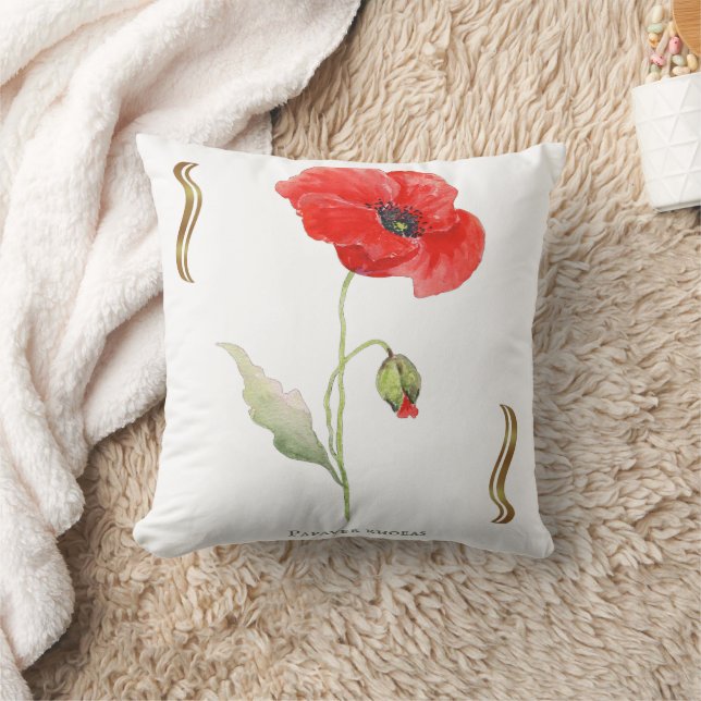 Cojín Decorativo Papaver rhoeas  (Manta)