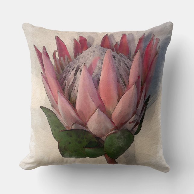 Cojín Decorativo Papel acuarela protésico Rey Pillow (Anverso)