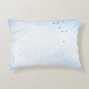 Cojín Decorativo Papel acuático azul de fondo