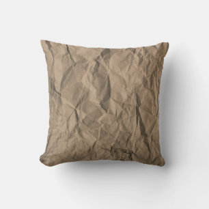 Cojín Decorativo Papel crudo y bruto: textura reciclada