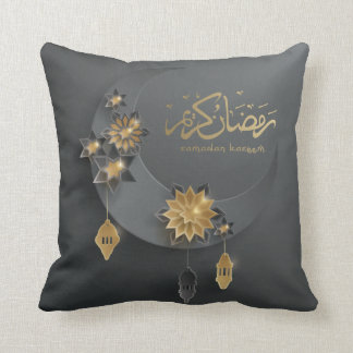 Cojín Decorativo Papel de dos caras cortó linternas de Ramadán y lu