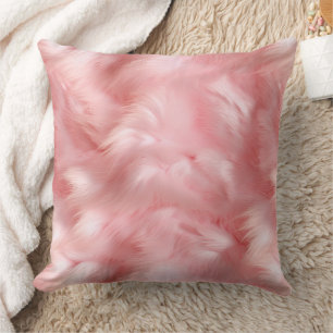 Cojín Decorativo Papel de envolvimiento de los Faux rosados de Rubo