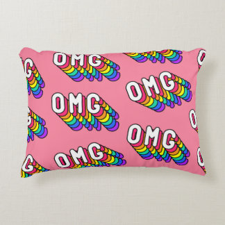 Cojín Decorativo Papel de escritorio Quirky OMG Pink Comic