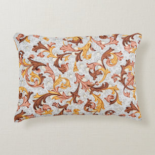 Cojín Decorativo Papel de escritorio vintage - Patrón floral del si