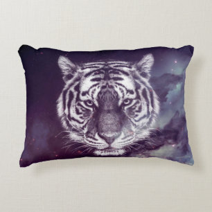 Cojín Decorativo Papel de fondo de escritorio Galaxy Tiger Face