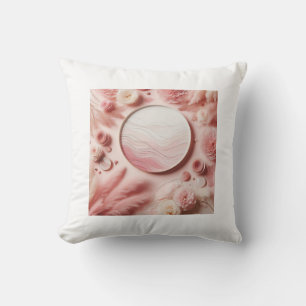 Cojín Decorativo Papel de fondo de escritorio rosa suave -