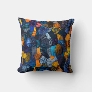 Cojín Decorativo Papel de impresión africano