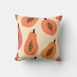 Cojín Decorativo Papel de Papaya al Atardecer Héroe y Mezcla Floral