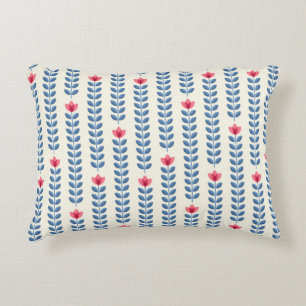 Cojín Decorativo Papel de pared retro - patrón floral con sca abstr