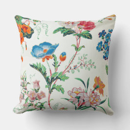 Cojín Decorativo Papel pintado antiguo floral Francia 1830