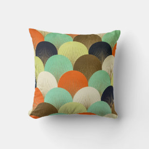 Cojín Decorativo Papel pintado colorido: diseño artístico.