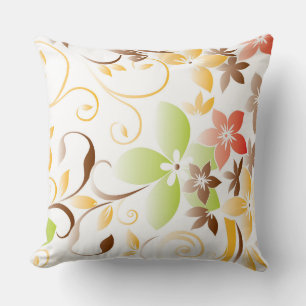 Cojín Decorativo Papel pintado de flores 5