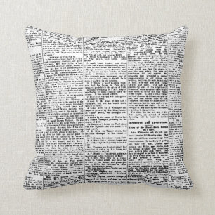 Cojín Decorativo Papel prensa