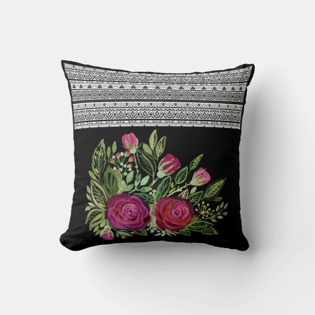 Cojín Decorativo Papeleo rústico, patchwork (Anverso)