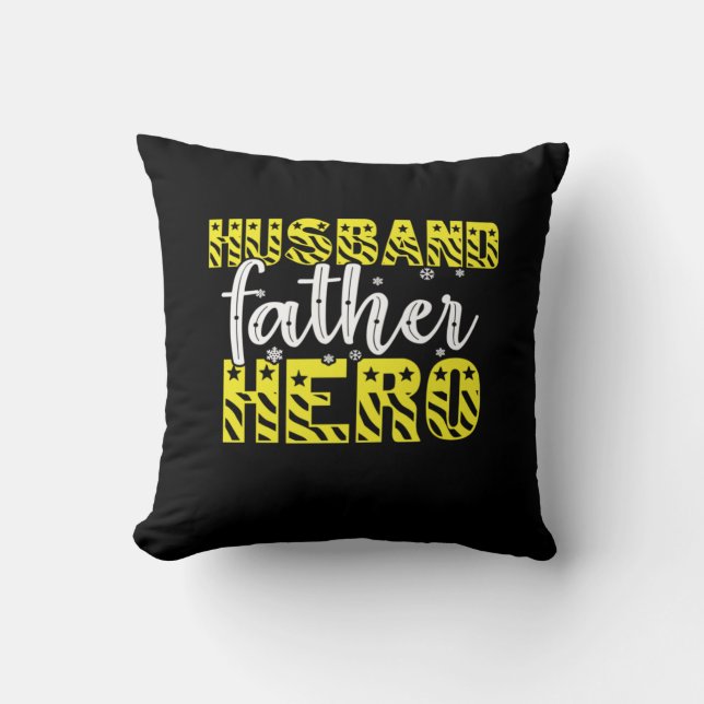 Cojín Decorativo Papi Gift Husband Padre Hero (Anverso)