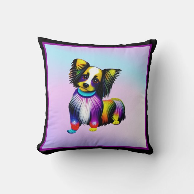 Cojín Decorativo Papillion Pop Art Pastel (Anverso)