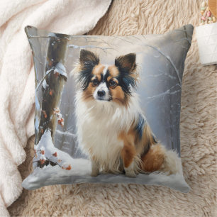 Cojín Decorativo Papillon Deja que nieve Navidad