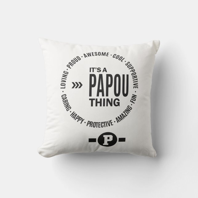 Cojín Decorativo Papou Thing (Anverso)