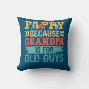 Cojín Decorativo Papúa del Día del Padre porque el abuelo es para l