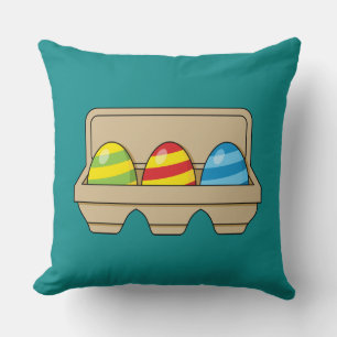 Cojín Decorativo Paquete de coloridos huevos de Pascua Personalizad