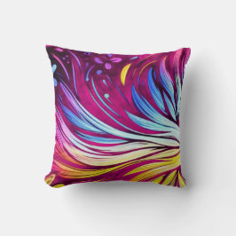 Cojín Decorativo Para bebé o sala de estar Arte plumoso en 8"