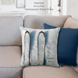 Cojín decorativo para esquiar Vermont Snow