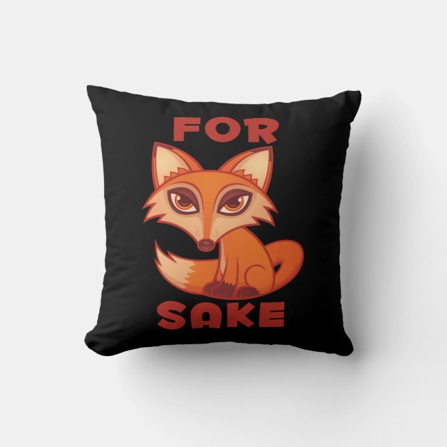 Cojín Decorativo Para Fox Sake (Anverso)