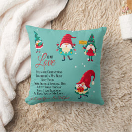Cojín Decorativo Para mi amor Feliz Navidad, te amo mucho
