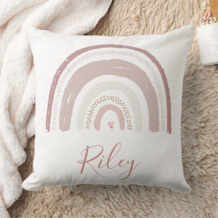 Cojín decorativo para nursery - Salmón Arcoíris