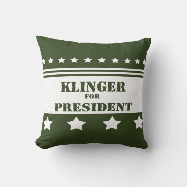 Cojín Decorativo Para presidente Klinger (Anverso)