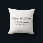 Cojín Decorativo Para siempre y para siempre añadir el nombre de pa<br><div class="desc">Para amantes como nosotros</div>