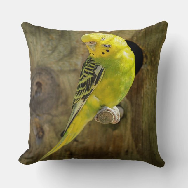Cojín Decorativo Paracaídas amarillo bonito (Anverso)