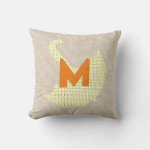 Cojín Decorativo Paraguas divertido con monograma personalizado