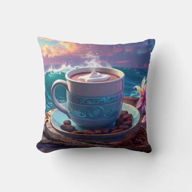 COJÍN DECORATIVO PARAÍSO DE CACAO (Anverso)