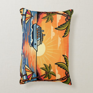 Cojín Decorativo Paraíso de cruceros Sunset