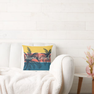 Cojín Decorativo Paraiso del Surf Miami Beach Florida