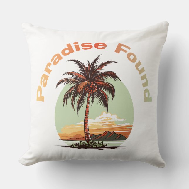 Cojín Decorativo Paraíso encontrado (Anverso)