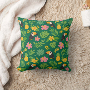 Cojín Decorativo Paraíso Tropical del Tucán