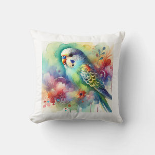 Cojín Decorativo Parakeet in Watercolors 130724AREF104 - Watercolor