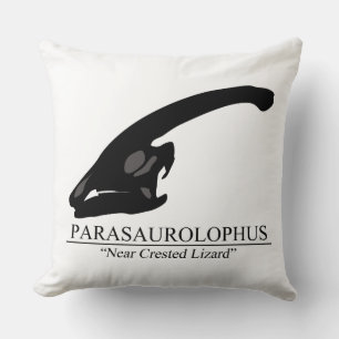 Cojín Decorativo Parasaurolophus Skull
