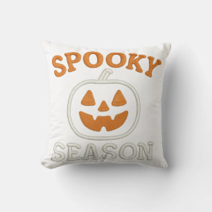 Cojín Decorativo Parche de calabaza de Halloween en temporada de fa