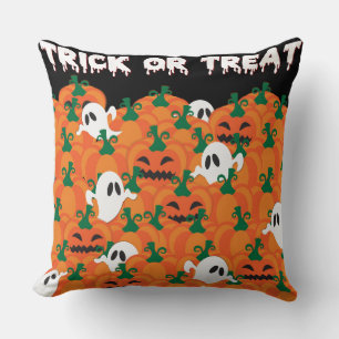 Cojín Decorativo Parche Halloween Ghosts Haunted Pumpkin