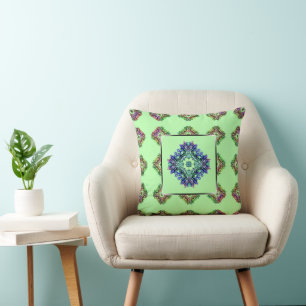 Cojín Decorativo Parche Kaleidoscope - patrón ininterrumpido 2
